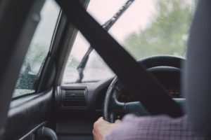 Driving Truck in Rain